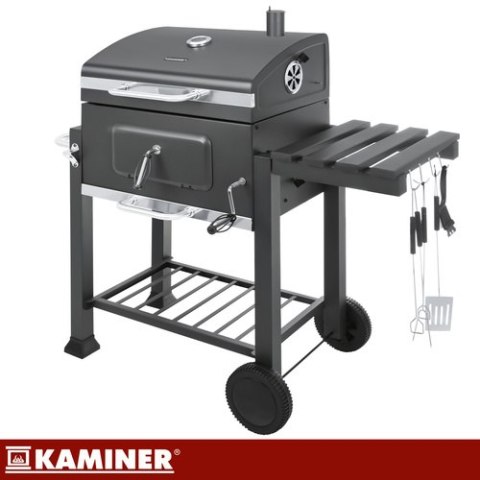 Grill ogrodowy z pokrywą 114x67x120cm Kaminer KAMINER