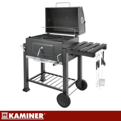 Grill ogrodowy z pokrywą 114x67x120cm Kaminer KAMINER
