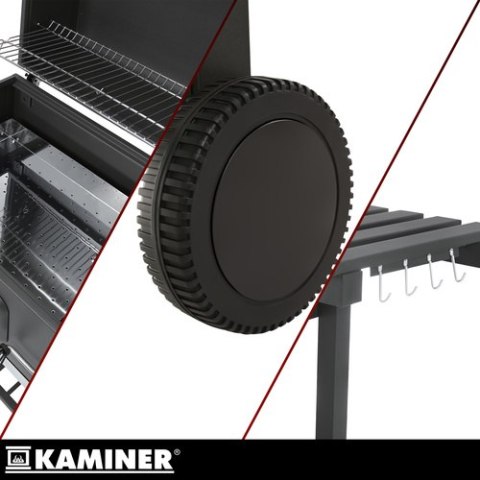 Grill ogrodowy z pokrywą 114x67x120cm Kaminer KAMINER