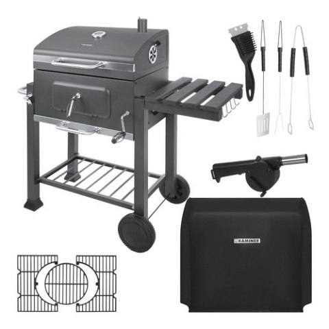 Grill ogrodowy z pokrywą 114x67x120cm Kaminer KAMINER