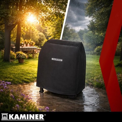 Grill ogrodowy z pokrywą 114x67x120cm Kaminer KAMINER