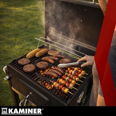 Grill ogrodowy z pokrywą 114x67x120cm Kaminer KAMINER