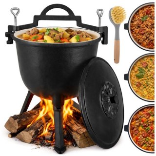 Kociołek żeliwny emaliowany 8l Kaminer KAMINER