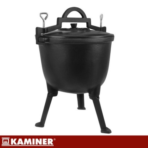 Kociołek żeliwny emaliowany 8l Kaminer KAMINER
