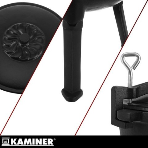 Kociołek żeliwny emaliowany 8l Kaminer KAMINER