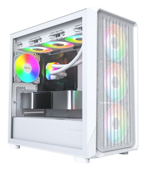 Montech X5M (W) zabezpieczenia & uchwyty komputerów Micro Tower Biały Montech