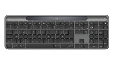 Logitech Signature Slim Solar+ K980 klawiatura Uniwersalne RF Wireless + Bluetooth QWERTZ Niemiecki Grafitowy Logitech