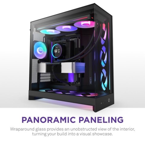 NZXT H9 Flow RGB+ Midi Tower Czarny NZXT