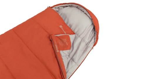 Outwell 230477 śpiwór Dorosły Śpiwór pół prostokątny Poliester Pomarańczowy Outwell