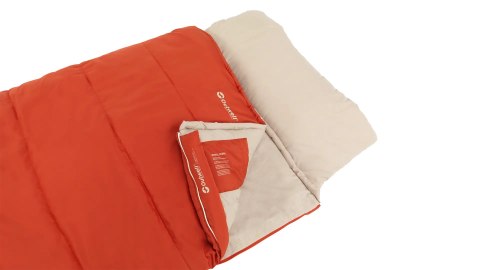 Outwell Contour Lux Dorosły Śpiwór prostokątny Poliester Czerwony Outwell