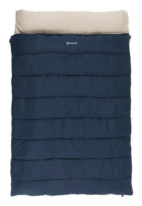 Outwell Contour Lux Double Dorosły Śpiwór prostokątny Poliester Niebieski Outwell