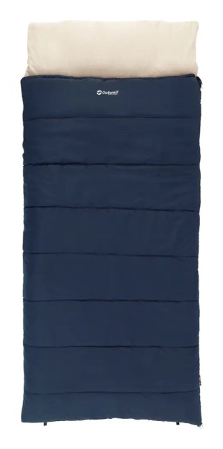 Outwell Contour Lux XL Dorosły Śpiwór prostokątny Poliester Niebieski Outwell