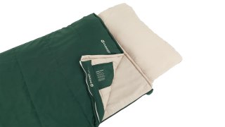 Outwell Contour Prime Dorosły Śpiwór prostokątny Poliester Zielony Outwell