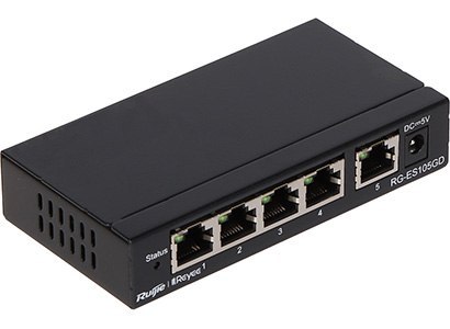 Ruijie Reyee RG-ES105GD | Switch | 5x RJ45 1000Mb/s, niezarządzalny, desktop Ruijie