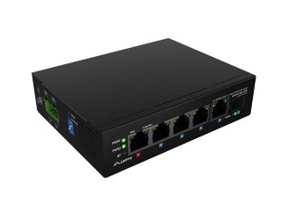 SWITCH LANBERG LIGHT INDUSTRIAL POE 1XBT 3XAT SFP+ETH DIN NIEZARZĄDZALNY FAST ETHERNET Lanberg