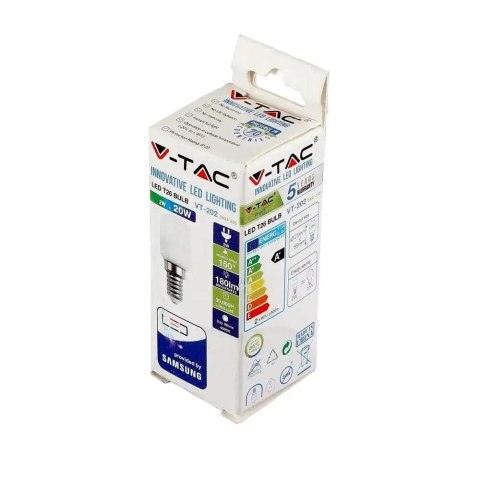 Żarówka LED V-TAC SAMSUNG CHIP 2W E14 ST26 VT-202 3000K 180lm 5 lat gwarancji