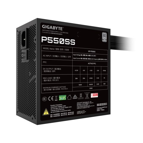 Zasilacz Gigabyte P550SS 550W Gigabyte