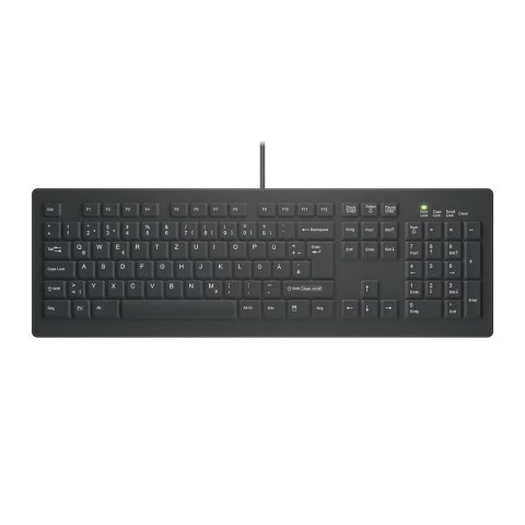Active Key AK-C8100 klawiatura Medyczna USB QWERTZ Niemiecki Czarny Cherry