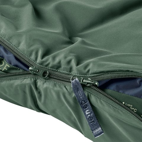 Deuter Orbit EL 0C/32F Dorosły Śpiwór typu mumia Tkanina, Polietylenosulfon (PES), Ripstop Zielony Deuter