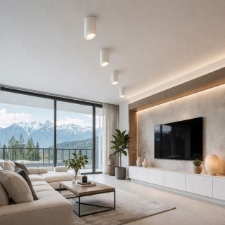 Oprawa sufitowa Valda White aluminium 160mm