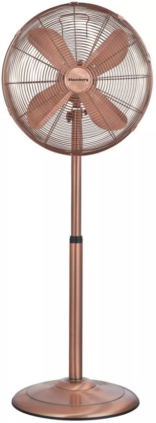 Wentylator stojący, podłogowy 40cm 50w, miedziany, klausberg Klausberg