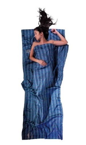 Wkładka do śpiwora Cocoon TravelSheet Silk, checked silk COCOON