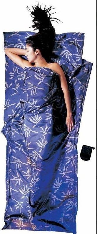 Wkładka do śpiwora Cocoon TravelSheet Silk, leaves COCOON