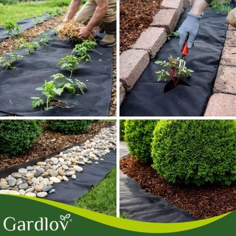 Agrowłóknina czarna 1,6x20m 50g/m2 Gardlov GARDLOV