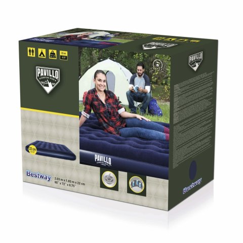 Dmuchany Materac 2-Osobowy 203 x 183 x 22 cm Bestway 67004 BESTWAY