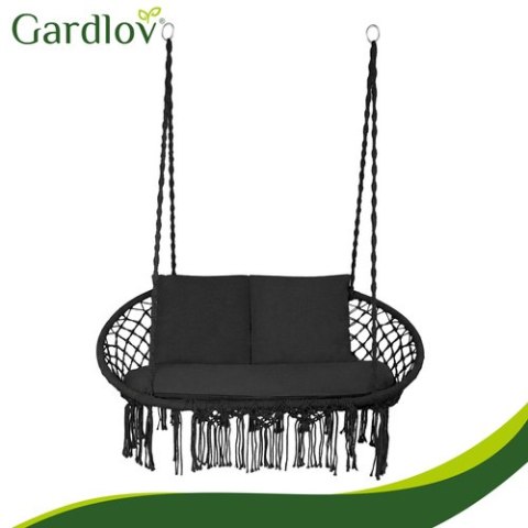 Huśtawka bocianie gniazdo podwójna czarna Gardlov GARDLOV