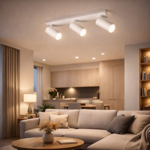 Lampa spotlight Fargo 3xGU10 biała