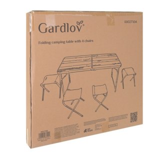 Stół ogrodowy składany + 4 krzesła Gardlov GARDLOV
