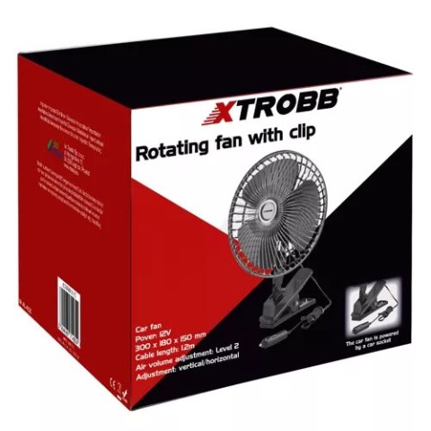 Wentylator obrotowy z klipsem Xtrobb 23194 XTROBB