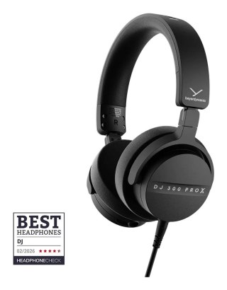 Beyerdynamic DJ 300 Pro X - profesjonalne słuchawki DJ-skie z dwoma kompletami nausznic Beyerdynamic