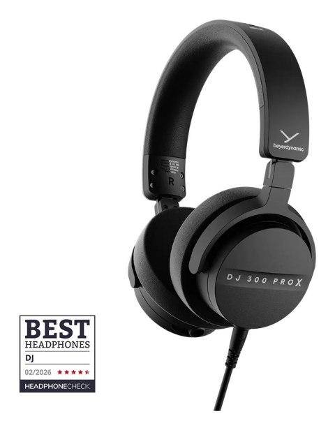 Beyerdynamic DJ 300 Pro X - profesjonalne słuchawki DJ-skie z dwoma kompletami nausznic Beyerdynamic