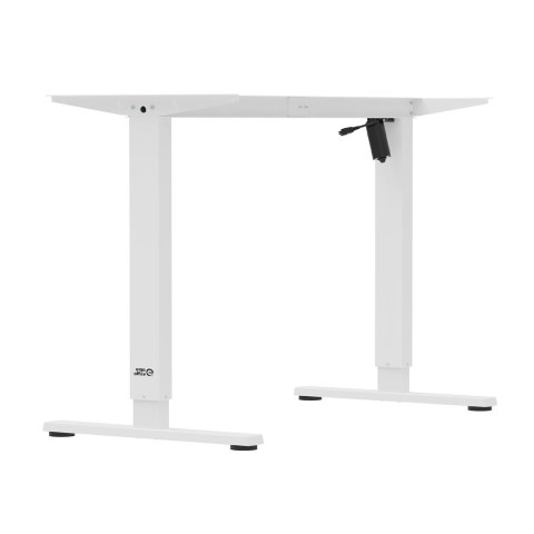 ERGO OFFICE BIURKO ELEKTRYCZNE REGULACJA MAX WYS. 1160MM, MAX - 80 KG, BEZ BLATU DO PRACY STOJĄCO SIEDZĄCEJ, BIAŁE ER-400 W Ergo office
