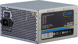 Inter-Tech Coba CES-350B moduł zasilaczy 350 W 20+4 pin ATX ATX Srebrny Inter-Tech