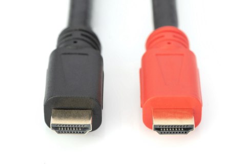 Kabel połączeniowy ze wzmacniaczem HDMI 1.4 High Speed 1080p60Hz FHD HDMI A/HDMI A M/M czarny 15m DIGITUS