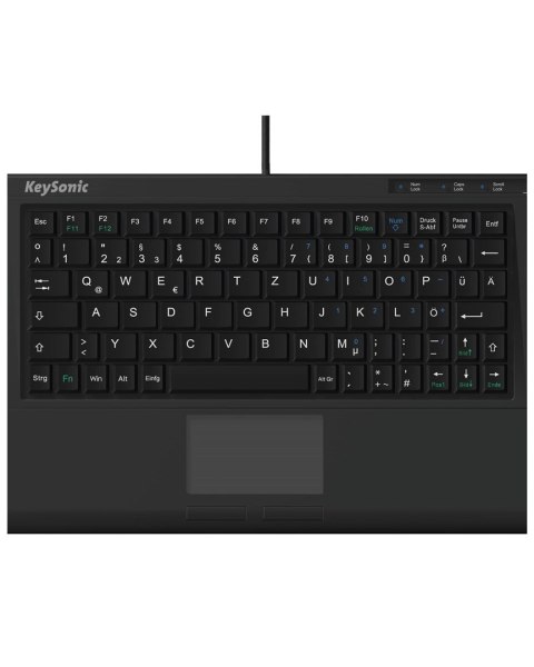 KeySonic ACK-3410 (DE) klawiatura Biuro USB QWERTZ Niemiecki Czarny RAIDSONIC