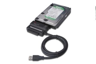 Konwerter IDE, SATA na USB 3.0 z zasilaczem (12V/2A) DIGITUS