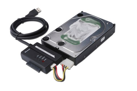 Konwerter IDE, SATA na USB 3.0 z zasilaczem (12V/2A) DIGITUS
