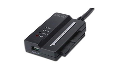 Konwerter IDE, SATA na USB 3.0 z zasilaczem (12V/2A) DIGITUS