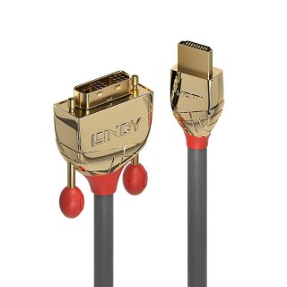 LINDY HDMI an DVI-D Single Link Kabel Gold Line 2m LINDY