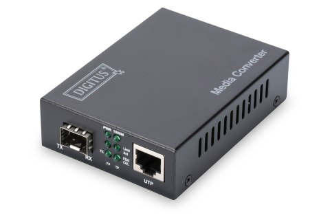 Media konwerter RJ45 10/100/1000Base-T na SFP 1000Base-SX/LX (bez modułu SFP) DIGITUS
