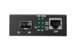 Media konwerter RJ45 10/100/1000Base-T na SFP 1000Base-SX/LX (bez modułu SFP) DIGITUS