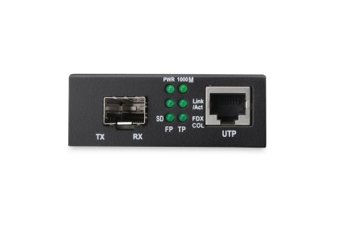 Media konwerter RJ45 10/100/1000Base-T na SFP 1000Base-SX/LX (bez modułu SFP) DIGITUS