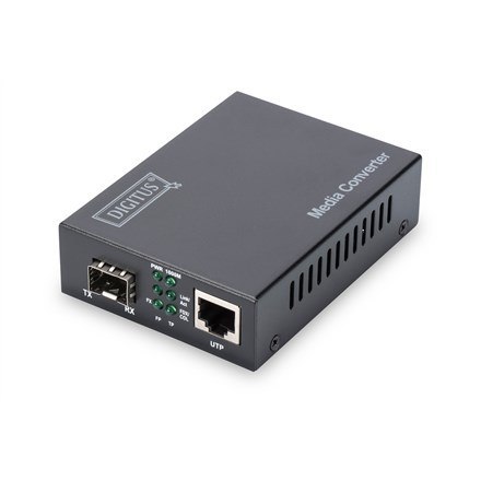Media konwerter RJ45 10/100/1000Base-T na SFP 1000Base-SX/LX (bez modułu SFP) DIGITUS