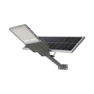 Naświetlacz oprawa uliczna LED solarna V-TAC BRIDGELUX CHIP IP65 pilot LiFePO4 panel 70W VT-15300ST 4000K 3500lm