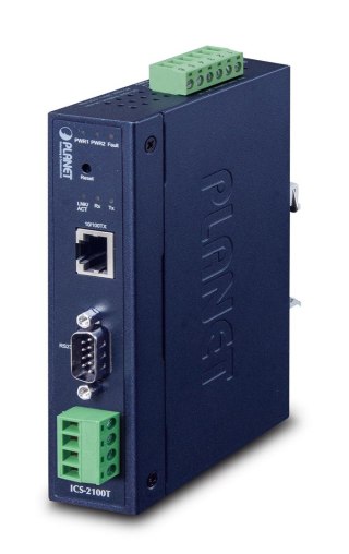 PLANET IP30 Industrial 1-Port serwer portów szeregowych Planet