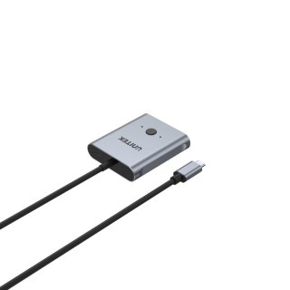 Unitek dwukierunkowy przełącznik sygnału USB-C, 2 in 1 out 4K UNITEK